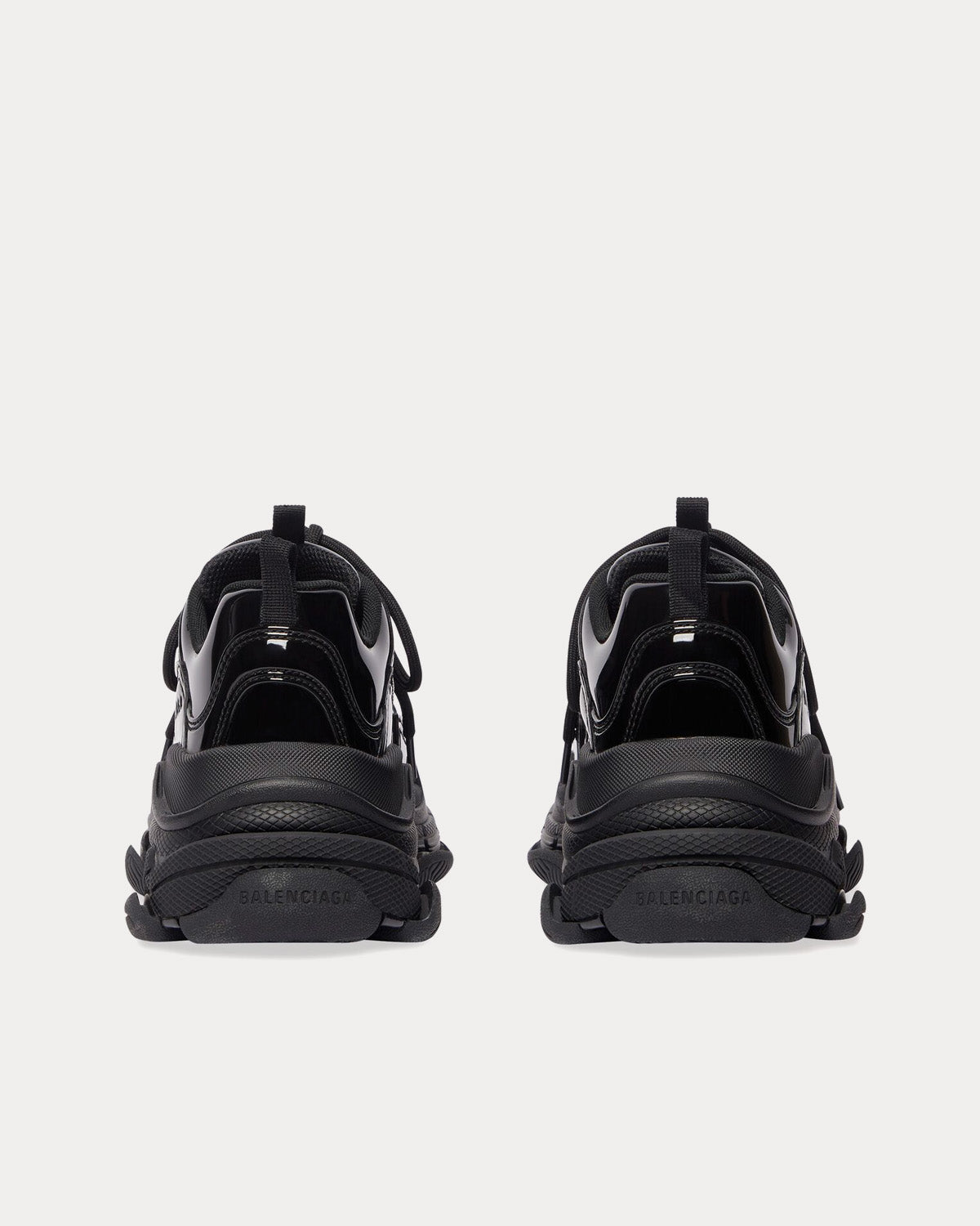 Balenciaga Triple S Rubber Black Low Top Sneakers - 4