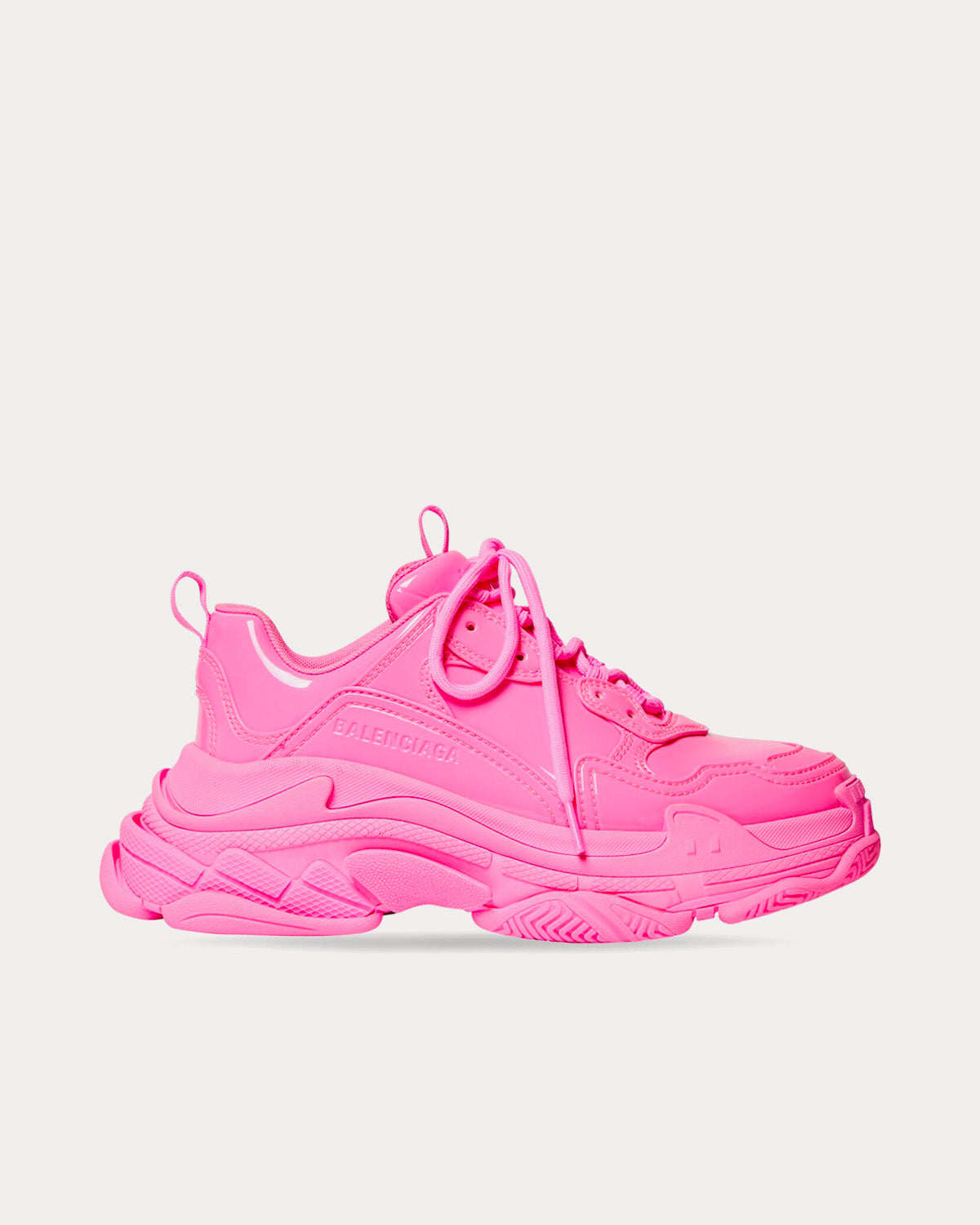 Balenciaga - Triple S Rubber Pink Low Top Sneakers