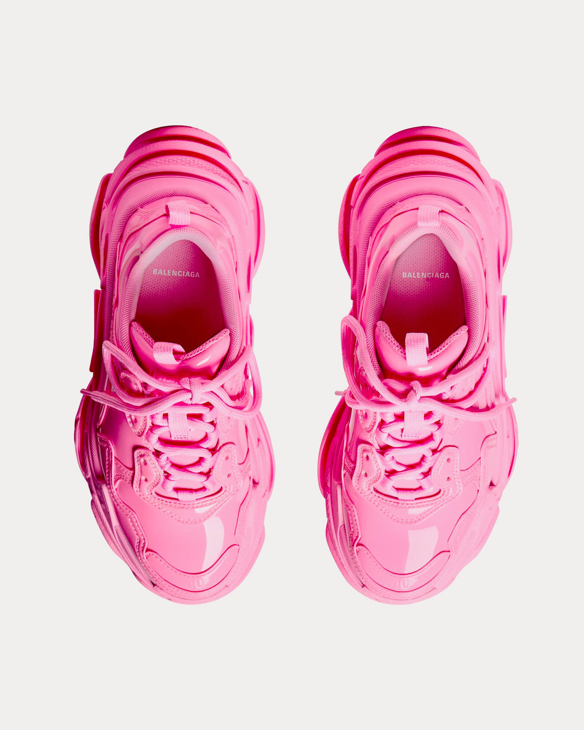 Balenciaga - Triple S Rubber Pink Low Top Sneakers