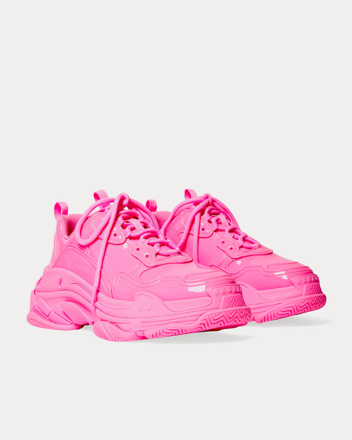 Balenciaga - Triple S Rubber Pink Low Top Sneakers