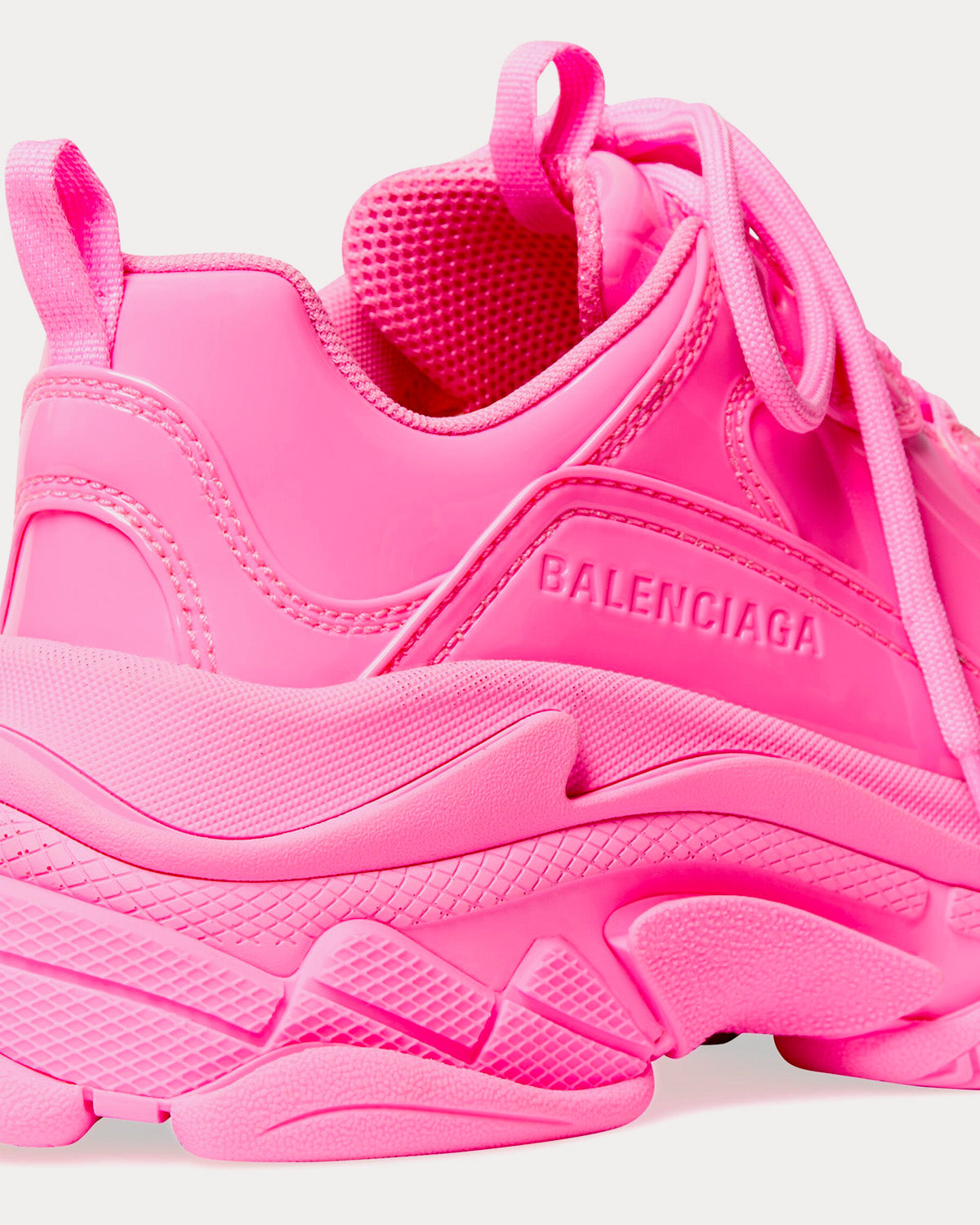 Balenciaga Triple S Rubber Pink Low Top Sneakers - 6