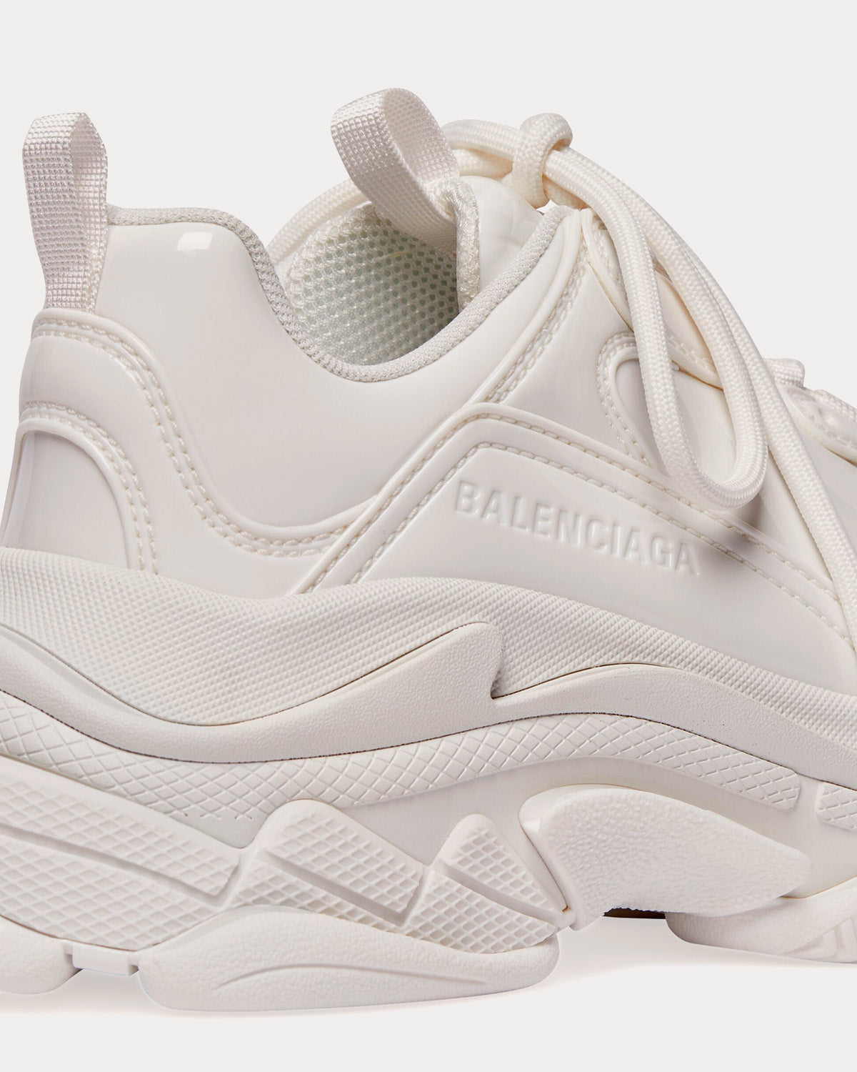 Balenciaga Triple S Rubber White Low Top Sneakers - 5