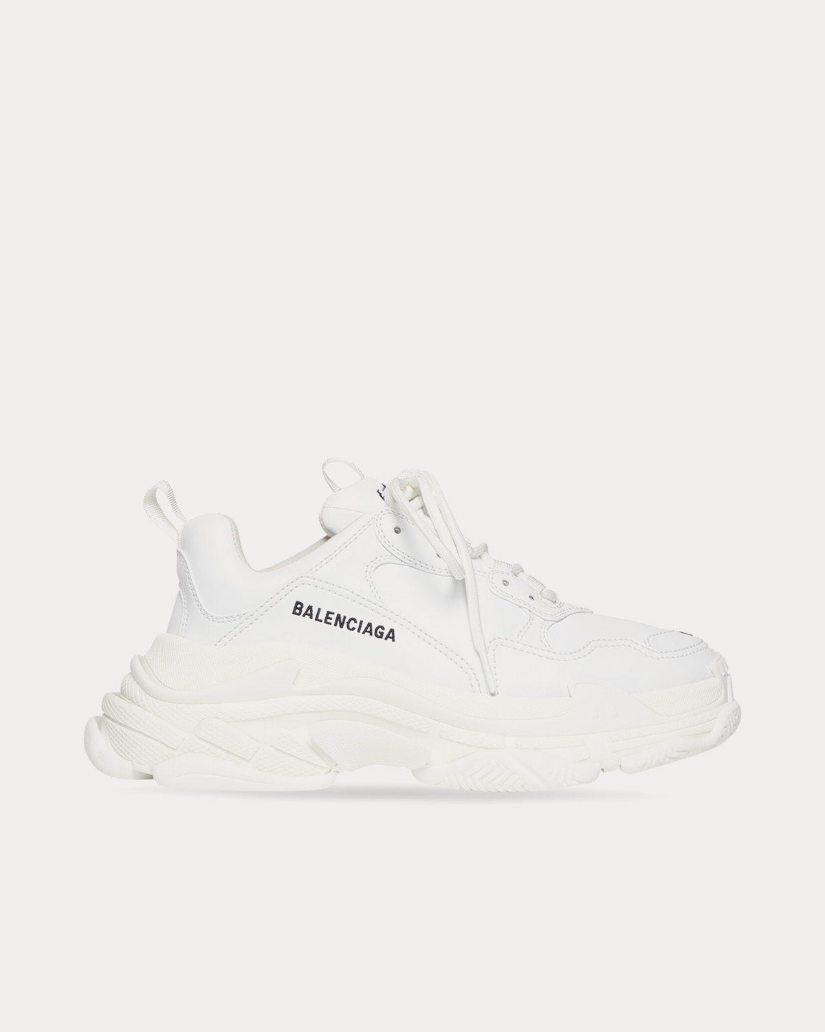 Balenciaga Triple S White Low Top Sneakers - 1