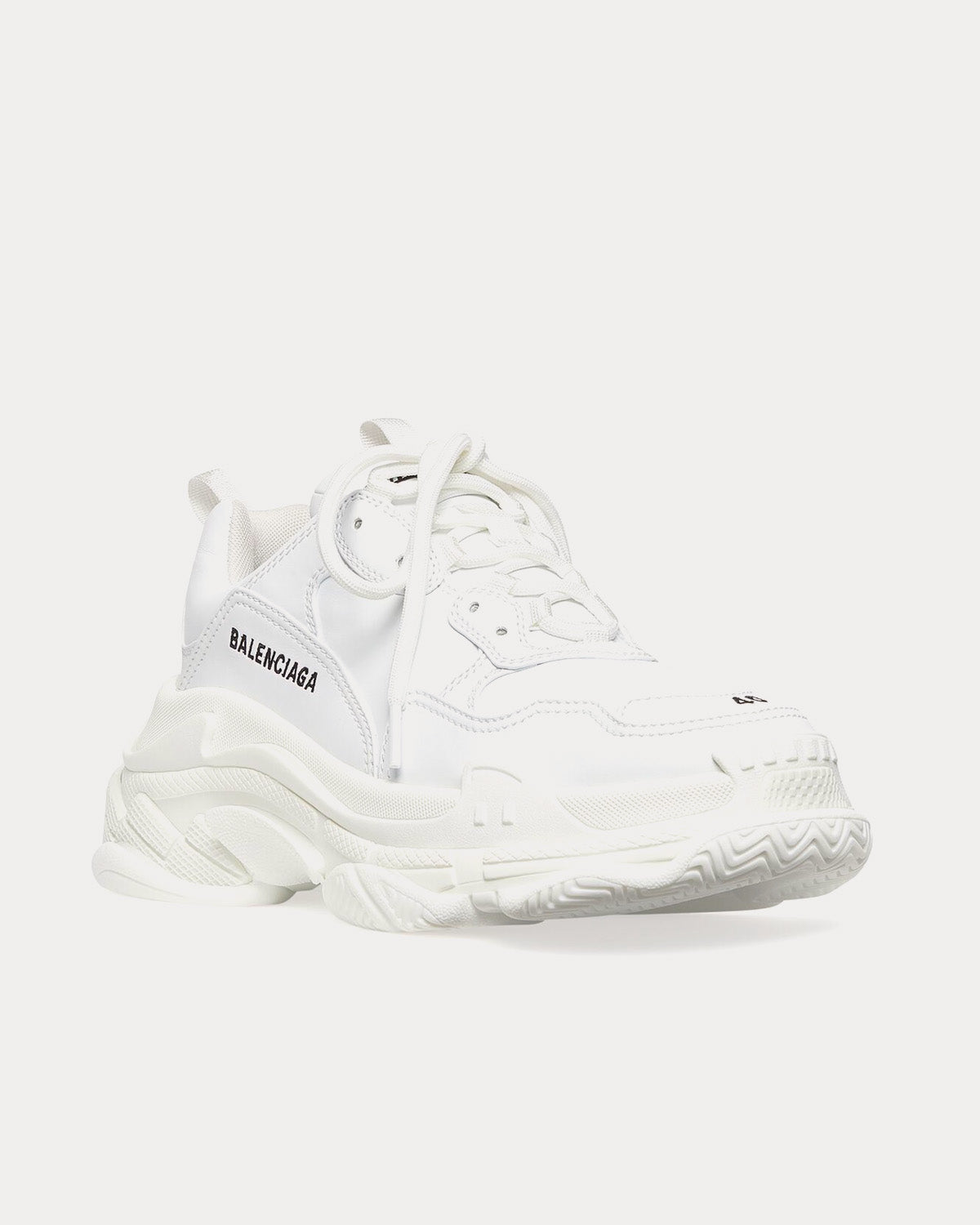 Balenciaga Triple S White Low Top Sneakers - 3