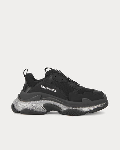 Balenciaga Triple S Clear Sole Black Low Top Sneakers