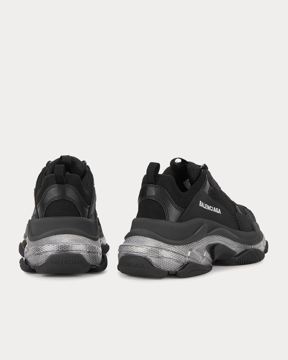 Balenciaga Triple S Clear Sole Black Low Top Sneakers - 3