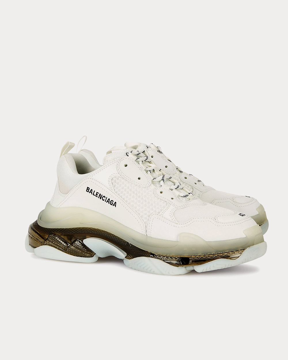 Balenciaga Triple S White Low Top Sneakers - 2