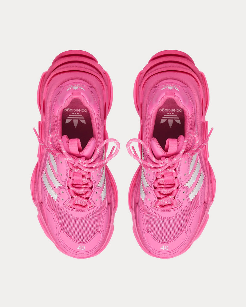 Balenciaga x Adidas Triple S Pink / White Low Top Sneakers - 2