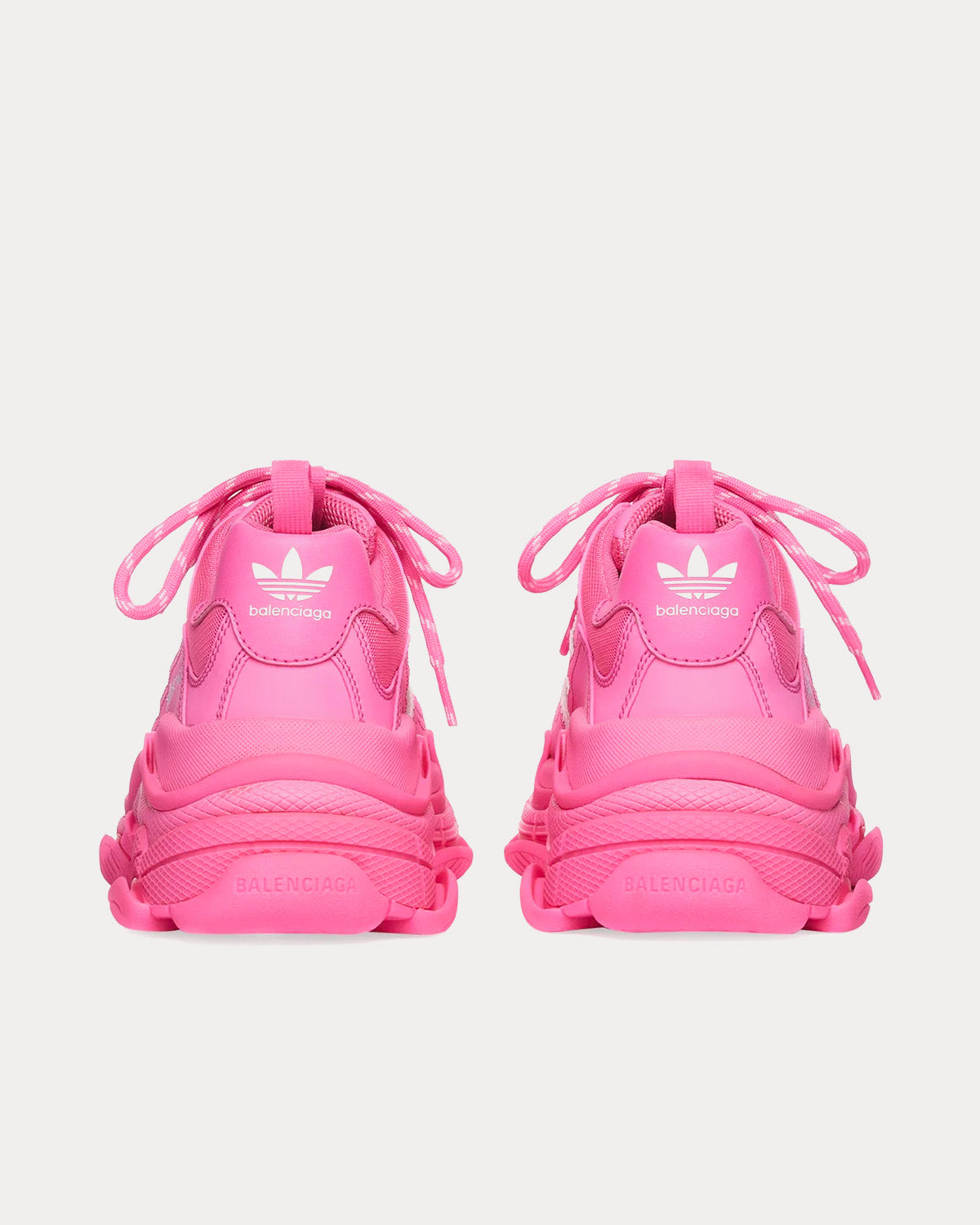 Balenciaga x Adidas Triple S Pink / White Low Top Sneakers - 4