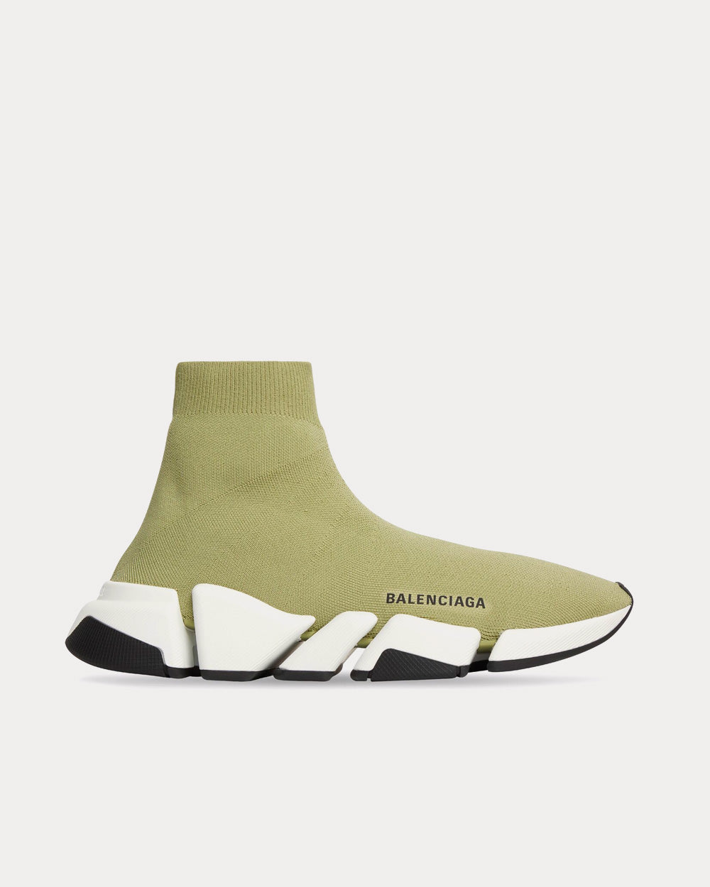 Balenciaga Speed 2.0 Recycled Knit Green High Top Sneakers Sneak in Peace