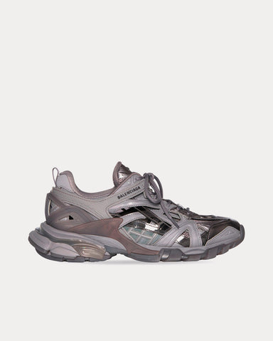 Balenciaga Track.2 Clear Sole Mesh & Nylon Dark Grey Low Top Sneakers