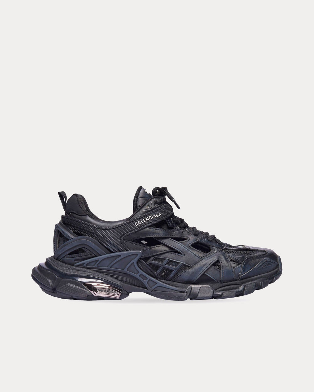 Balenciaga Track.2 Mesh & Nylon Black Low Top Sneakers - 1