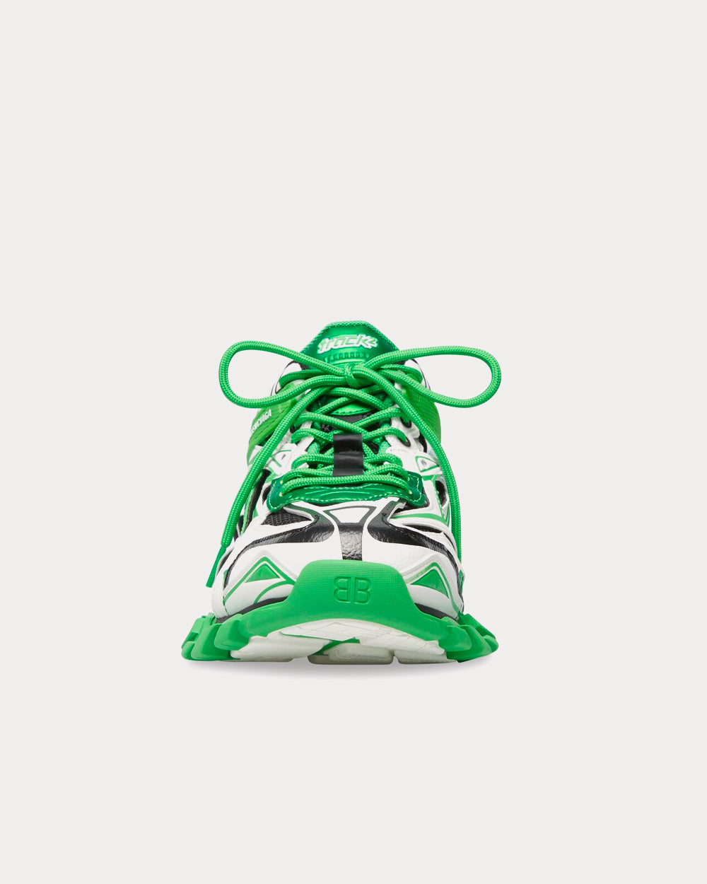 Balenciaga - Track 2.0 White / Green / Black Low Top Sneakers