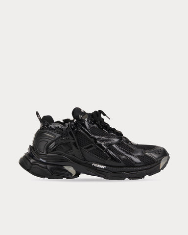 Balenciaga Runner Mesh & Nylon Black Low Top Sneakers