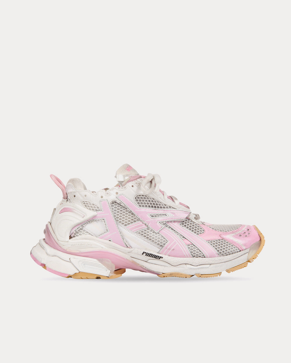 Balenciaga Runner Mesh Nylon Pink Low Top Sneakers Sneak in Peace