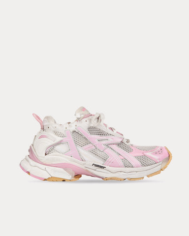 Balenciaga Runner Mesh & Nylon Pink Low Top Sneakers