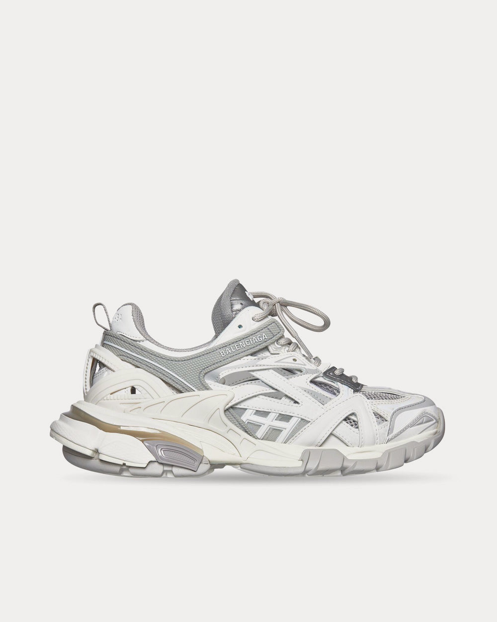 Balenciaga Track 2.0 Mesh & Nylon White / Grey Low Top Sneakers - 1