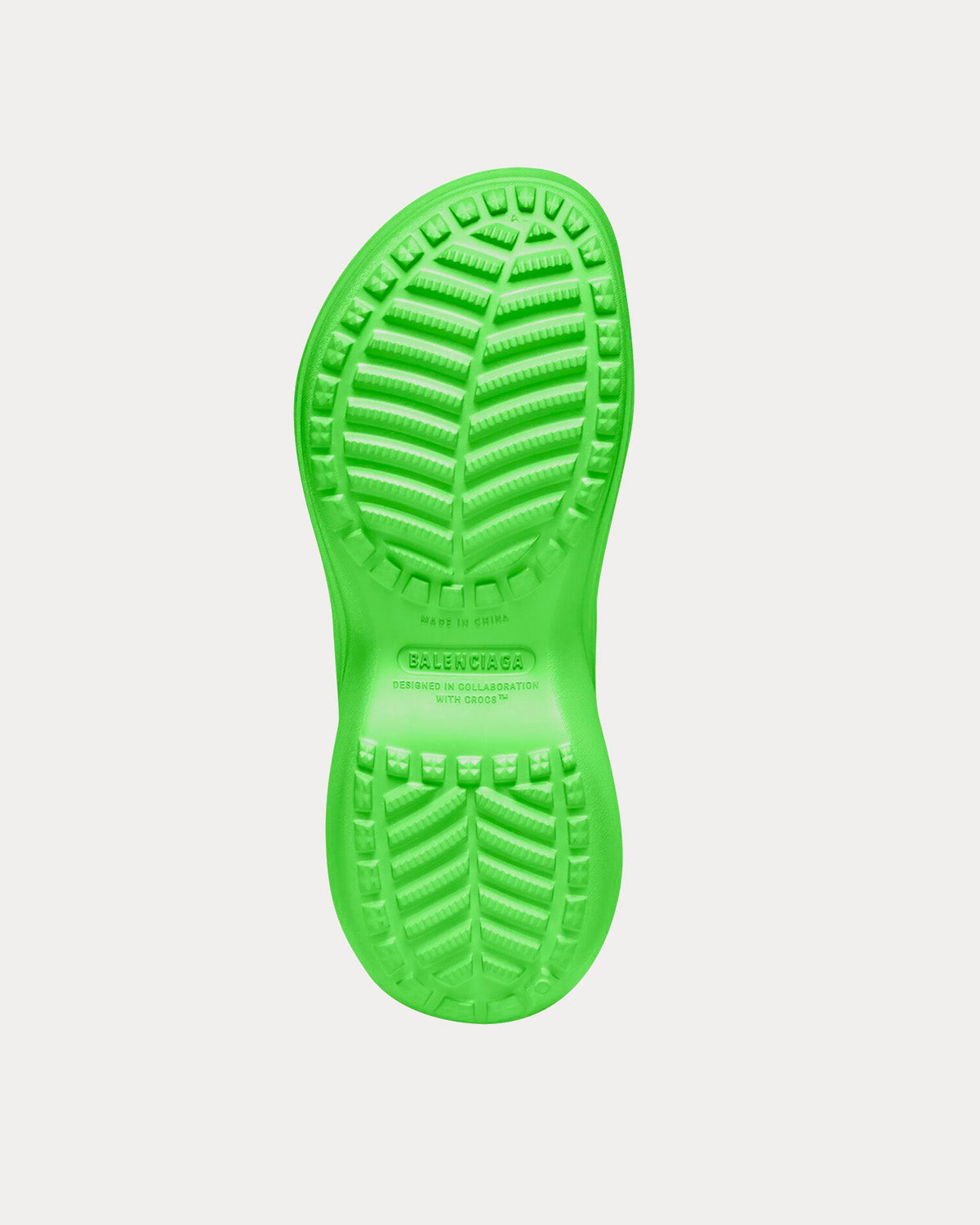 Men s Pool Rubber Neon Green Slide Sandals