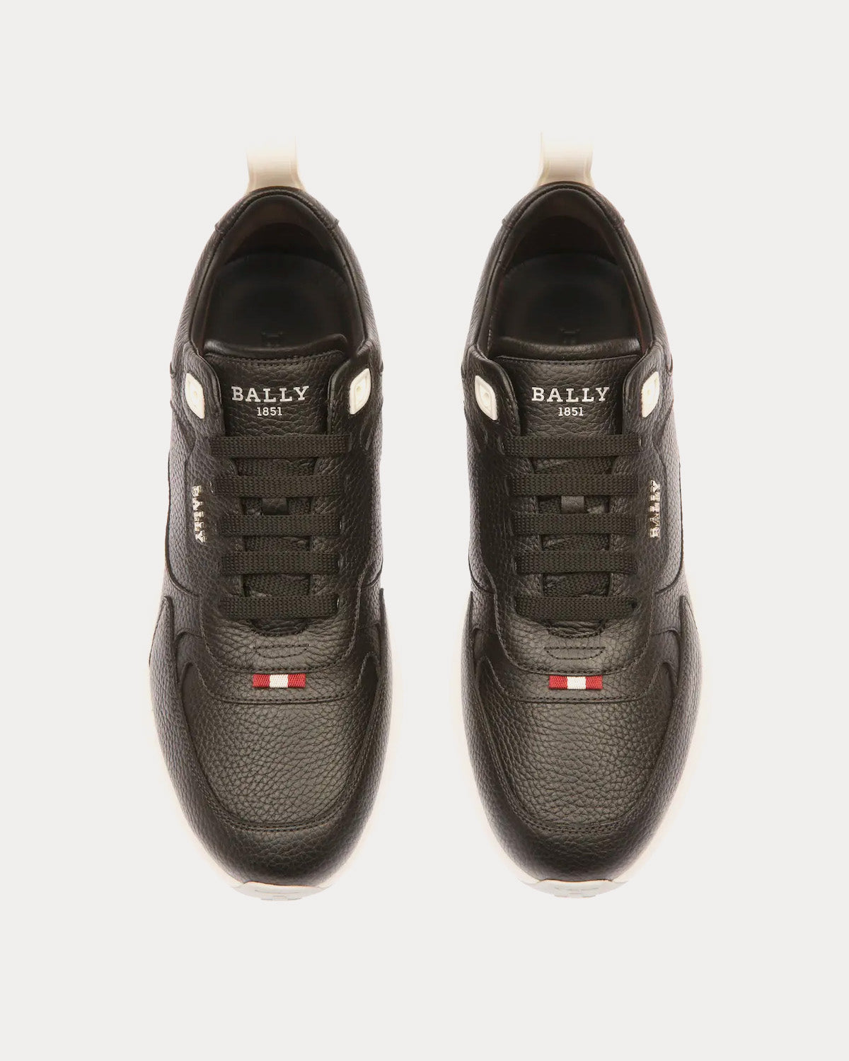 Bally Dave Leather Black Low Top Sneakers - 2