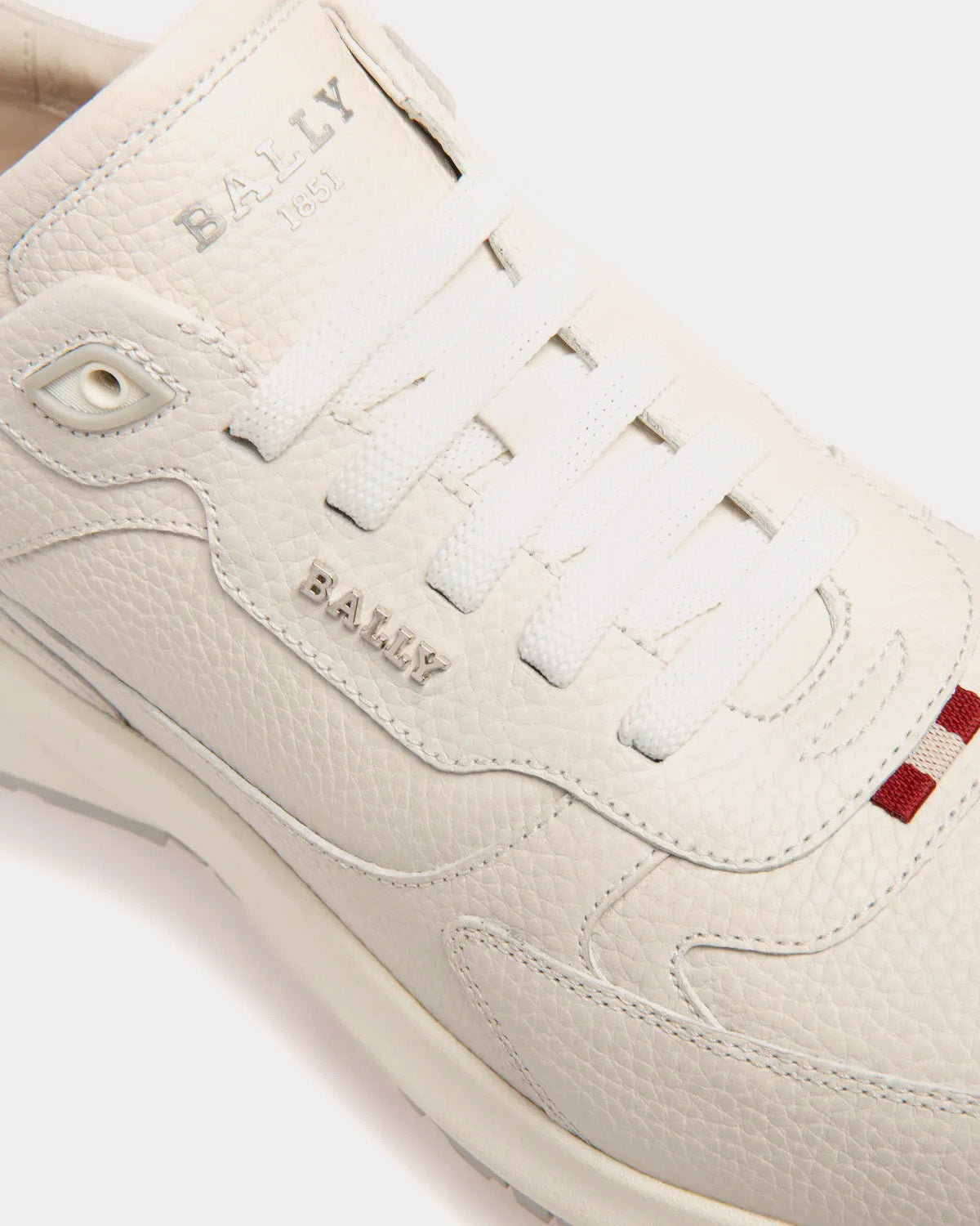 Bally Dave Leather White Low Top Sneakers - 5