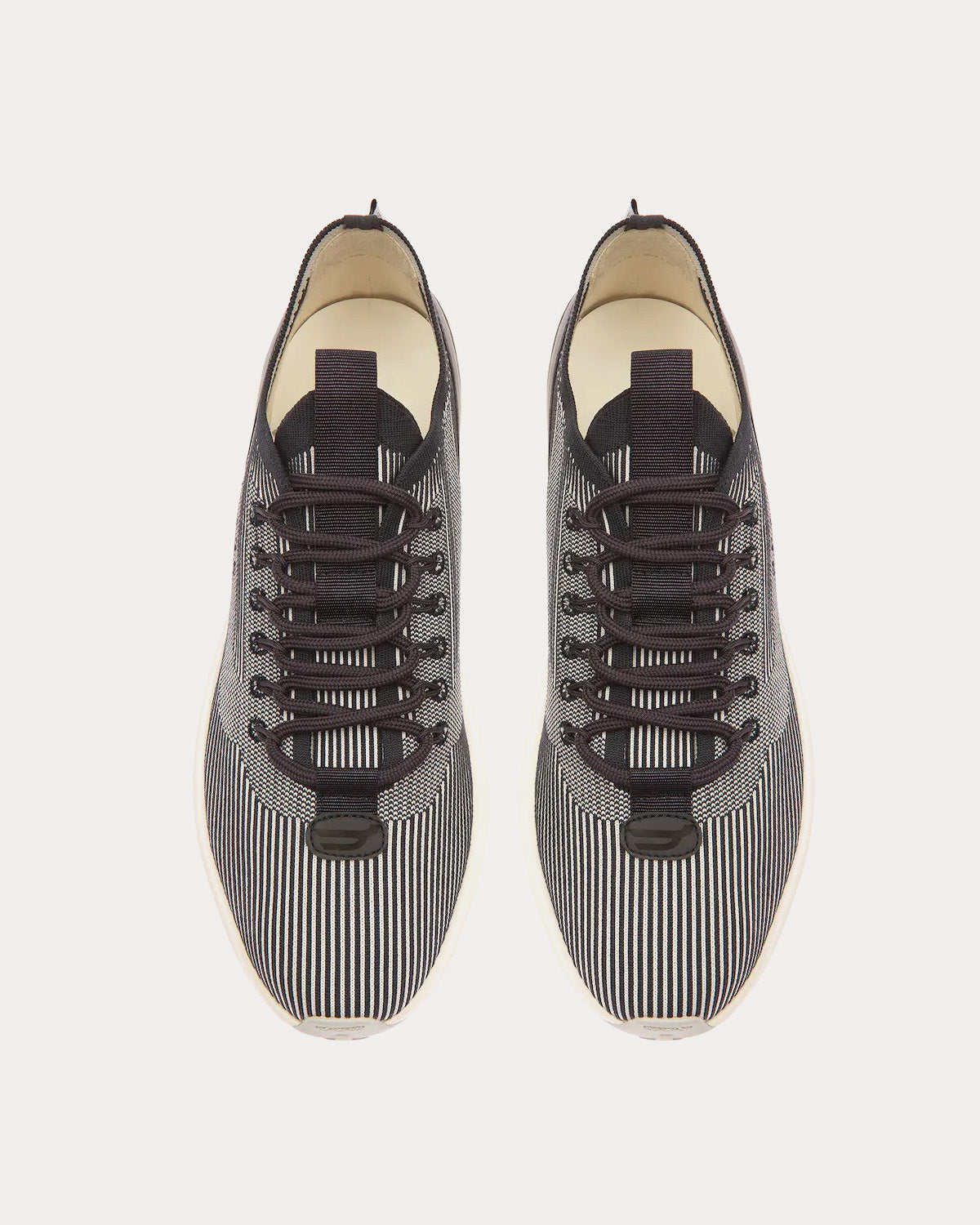 Bally Dean Leather, Fabric & Polyester Dusty White / Midnight Blue Low Top Sneakers - 2