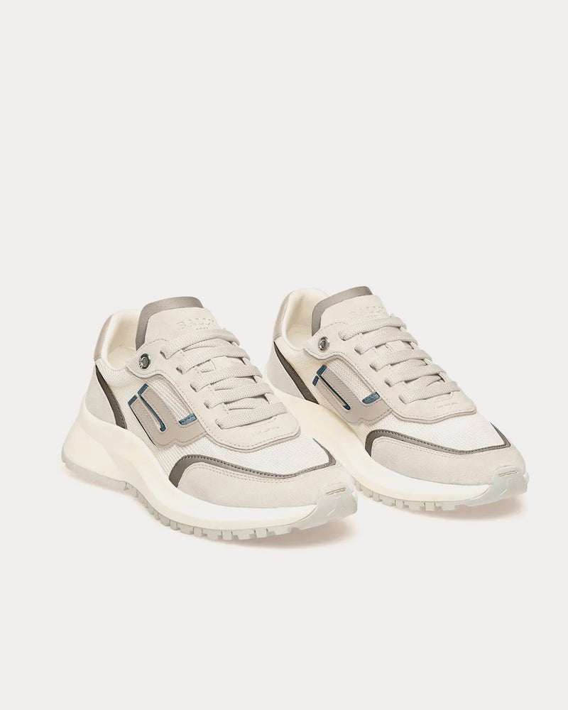 Bally Demmy Leather White / Grey / Dusty White Low Top Sneakers - 2