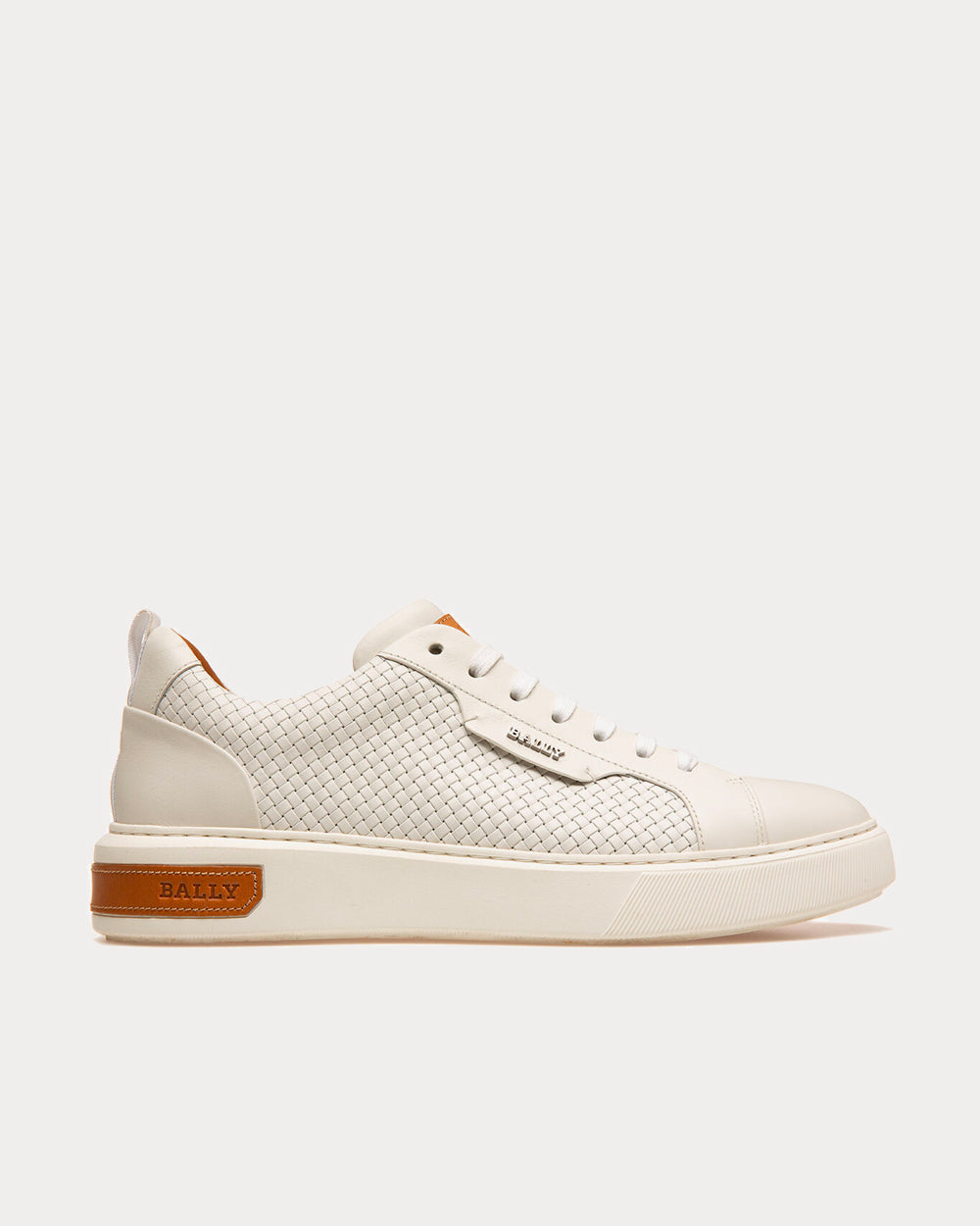 Bally Mickey Artisanal Leather White Low Top Sneakers - 1