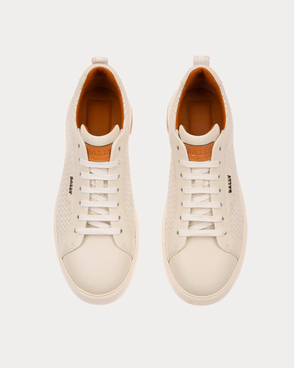 Bally Mickey Artisanal Leather White Low Top Sneakers - 3