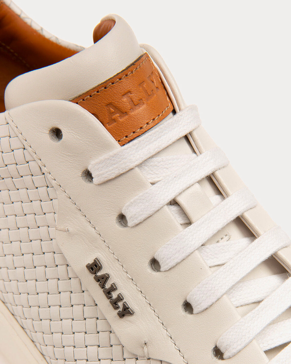 Bally Mickey Artisanal Leather White Low Top Sneakers - 5