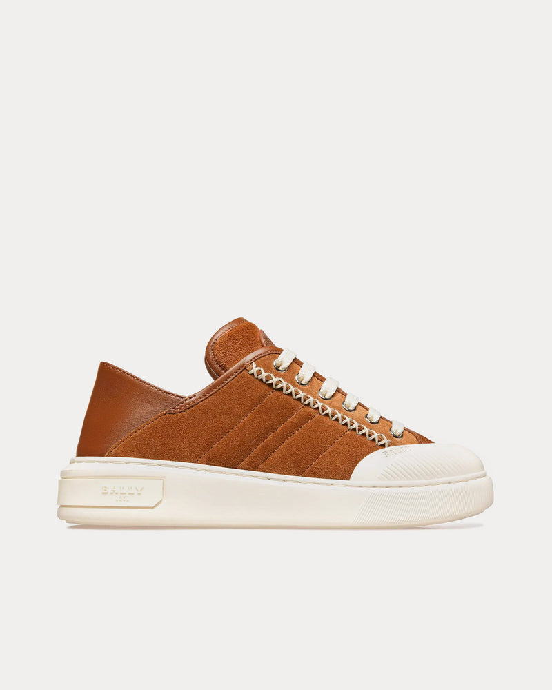 Bally Marily Suede Brown Low Top Sneakers - 1