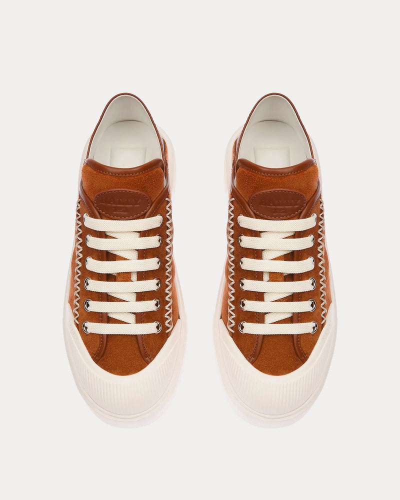 Bally Marily Suede Brown Low Top Sneakers - 2