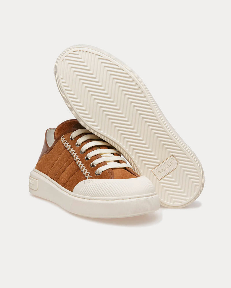 Bally Marily Suede Brown Low Top Sneakers - 4