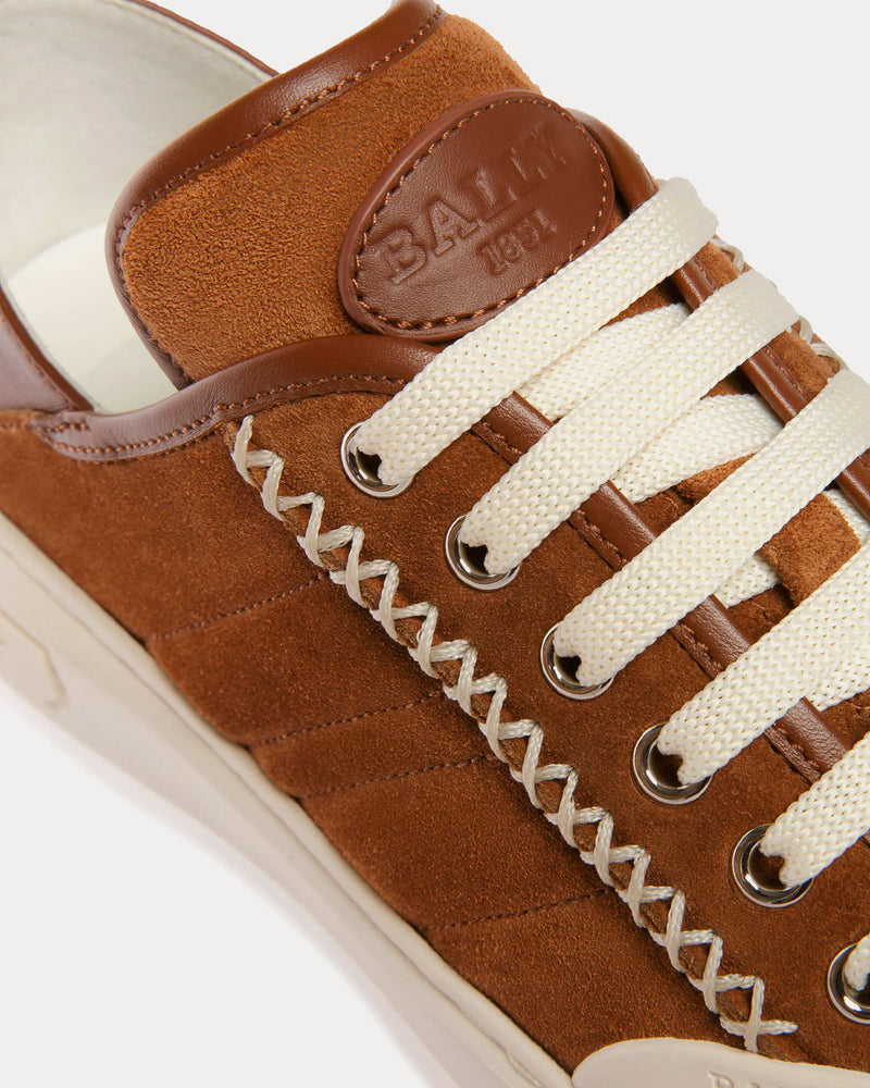 Bally Marily Suede Brown Low Top Sneakers - 5