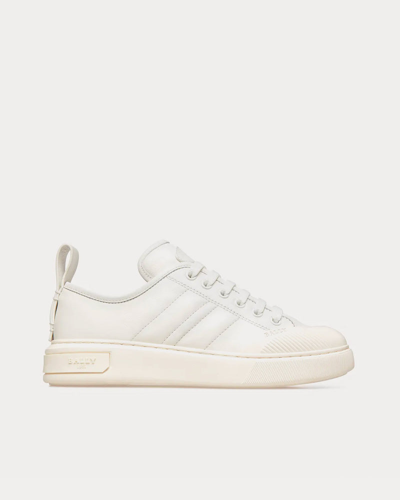 Bally Medyn Leather White Low Top Sneakers - 1