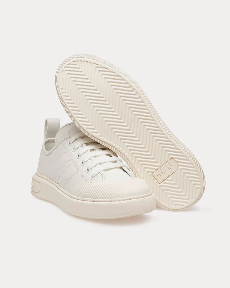 Bally Medyn Leather White Low Top Sneakers - 3