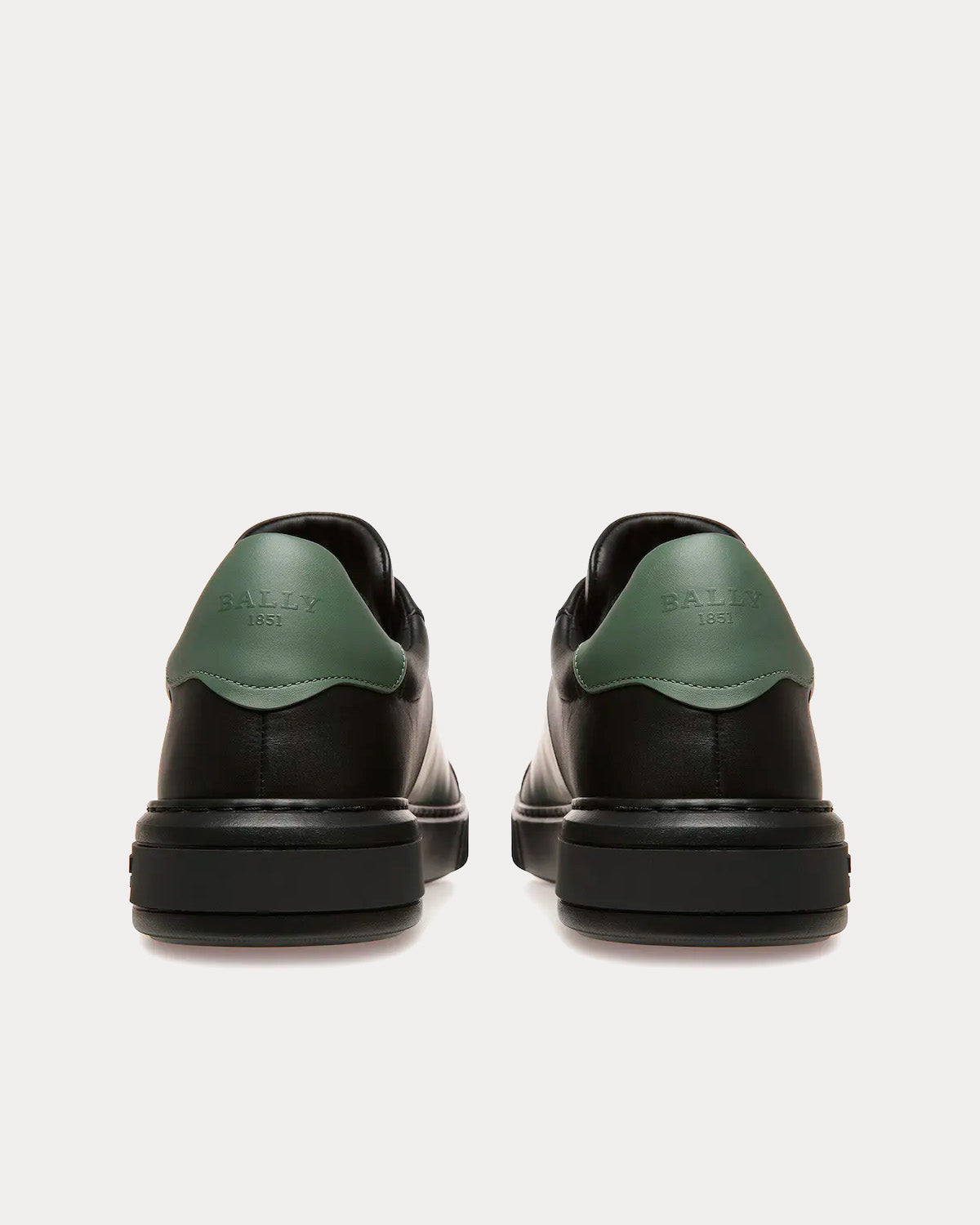 Bally Mitty Leather Black / Green Low Top Sneakers - 3