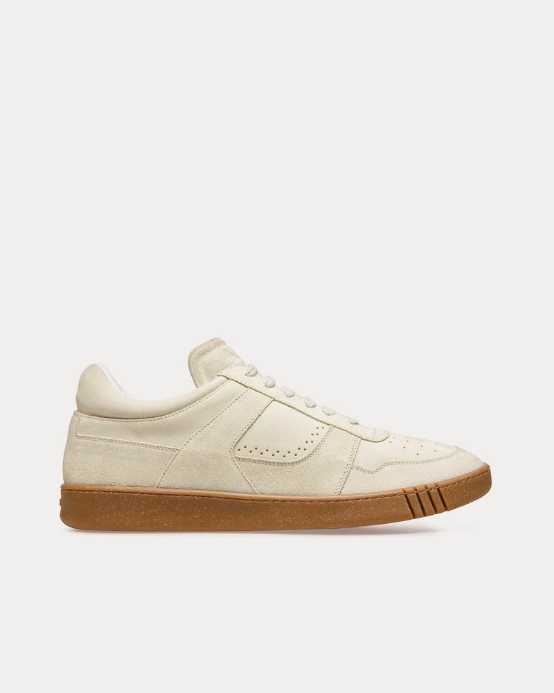 Bally Weky Leather Dusty White Low Top Sneakers - 1