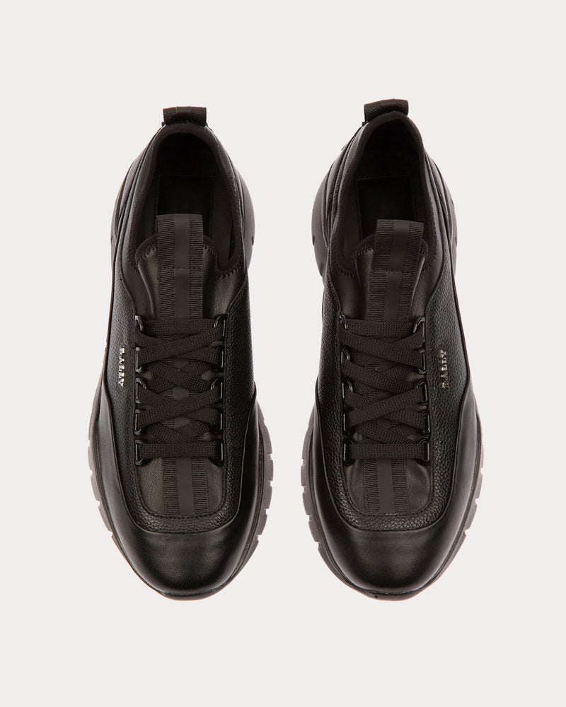 Bally Bikki Leather Black Low Top Sneakers - 3