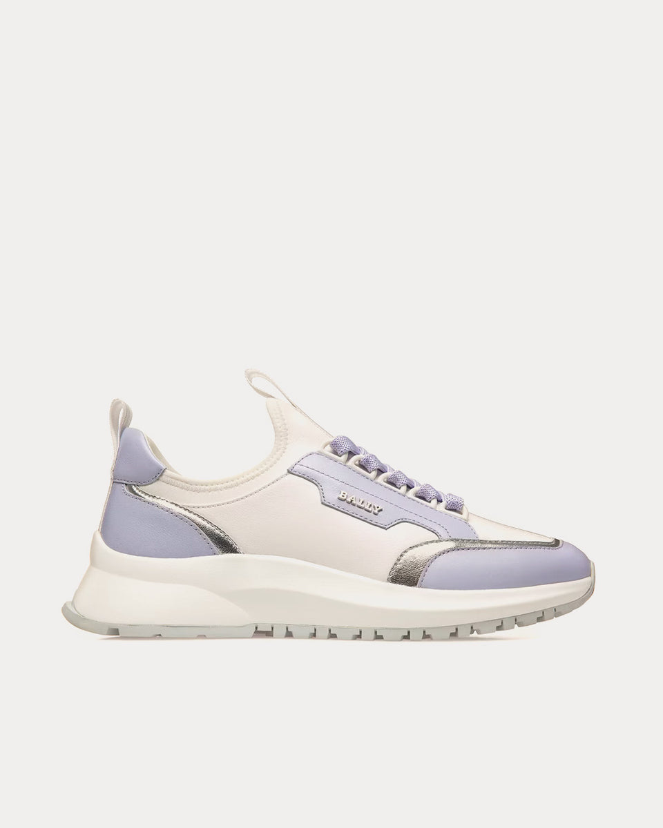 Bally Deven White / Lilac Low Top Sneakers - Sneak in Peace