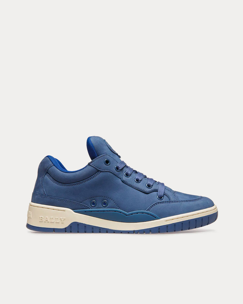 Bally Kiro Leather Blue Neon Low Top Sneakers - 1