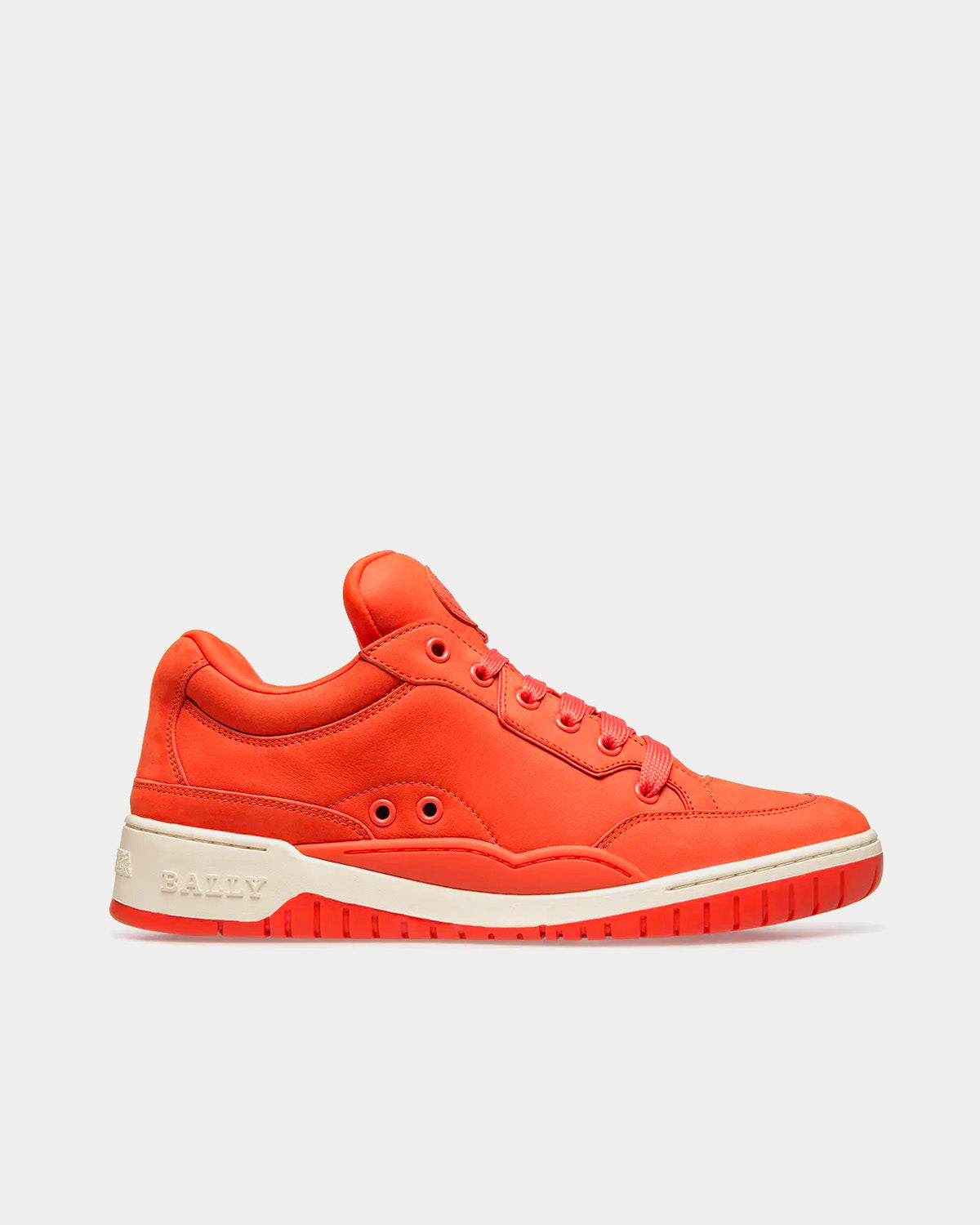 Bally Kiro Leather Orange Low Top Sneakers - 1