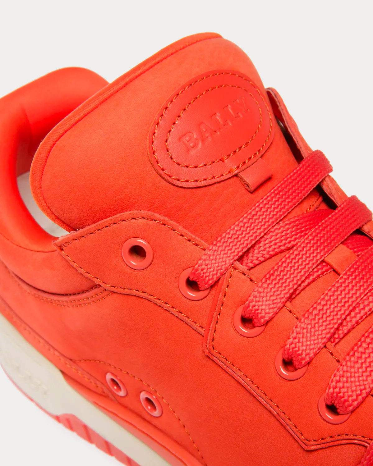 Bally Kiro Leather Orange Low Top Sneakers - 4