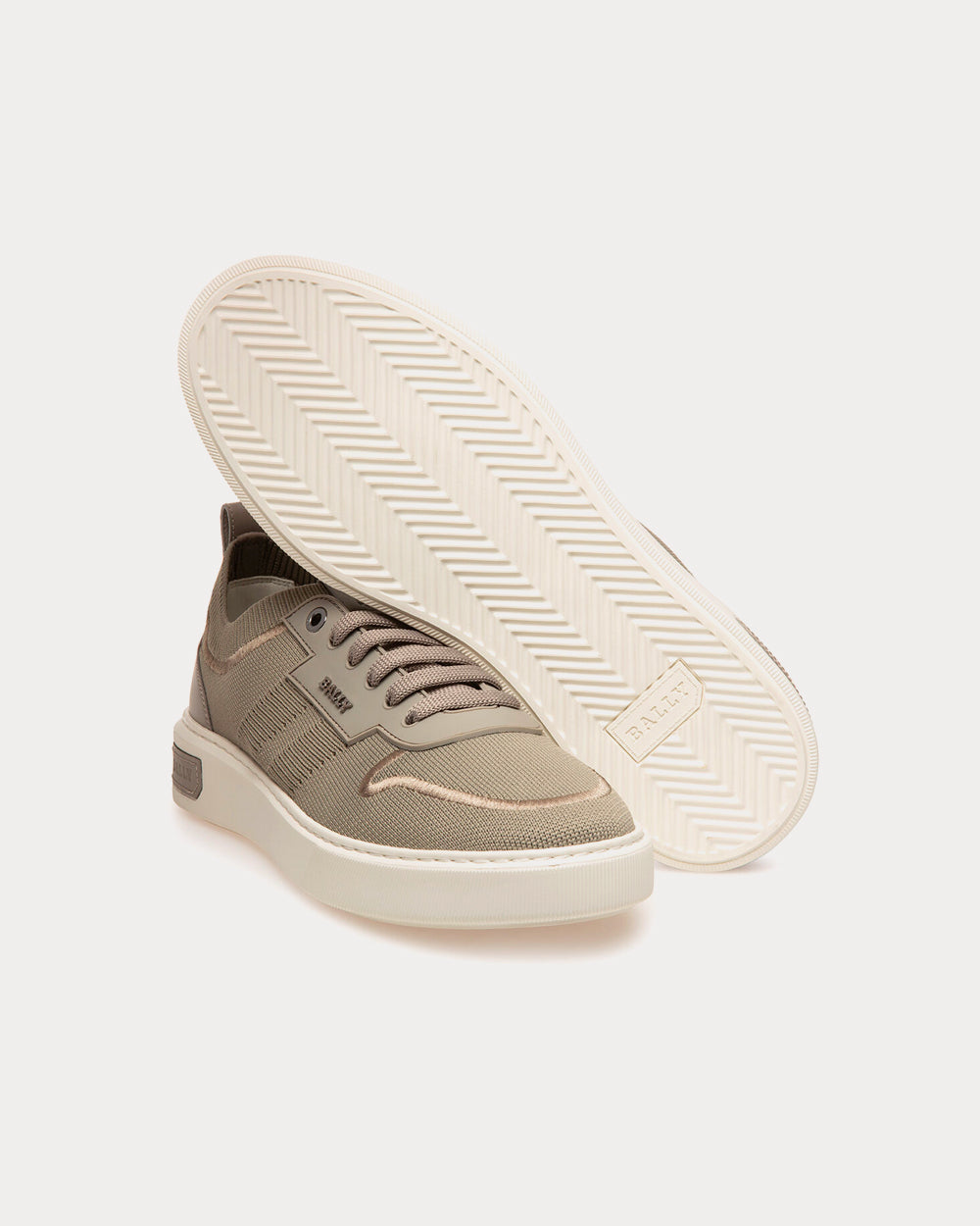 Bally Macky Knit Fabric Grey Low Top Sneakers - 2