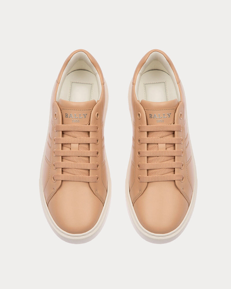 Bally Mandye Leather Blush Pink Low Top Sneakers - 2