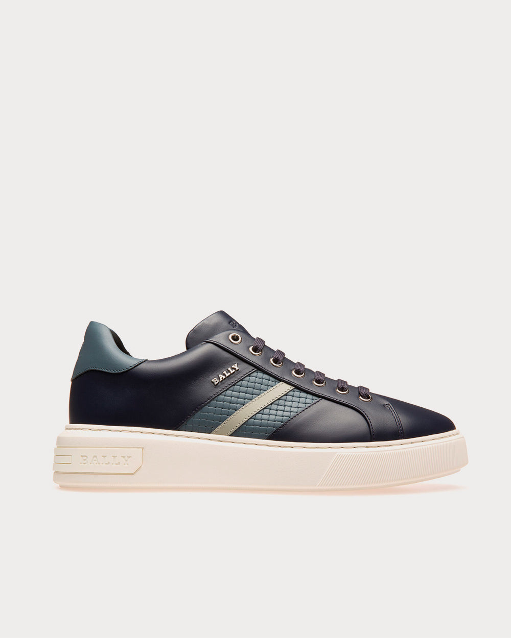 Bally Marcus Leather Navy Low Top Sneakers - 1