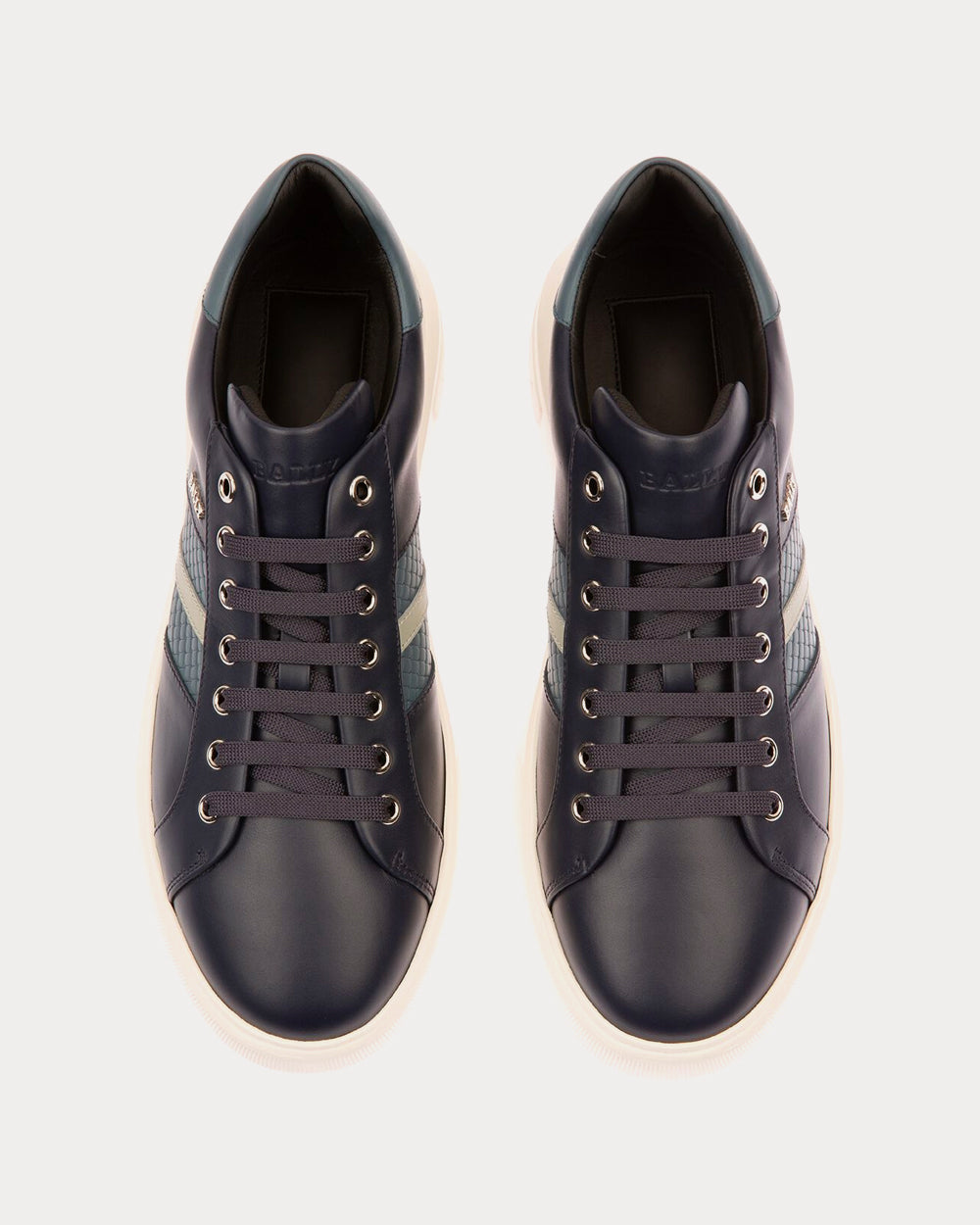 Bally Marcus Leather Navy Low Top Sneakers - 3