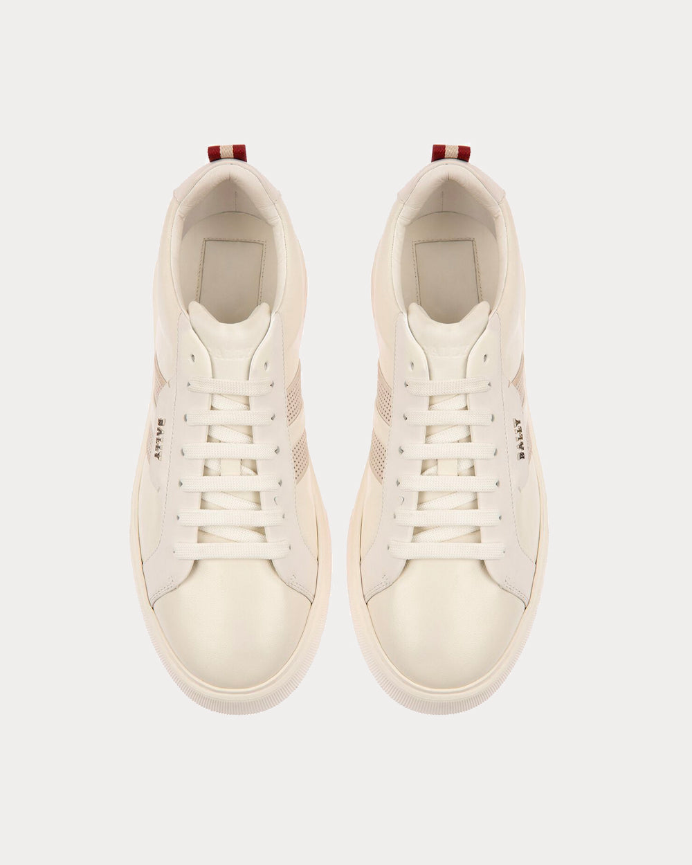 Bally Maxim Leather White Low Top Sneakers - 3