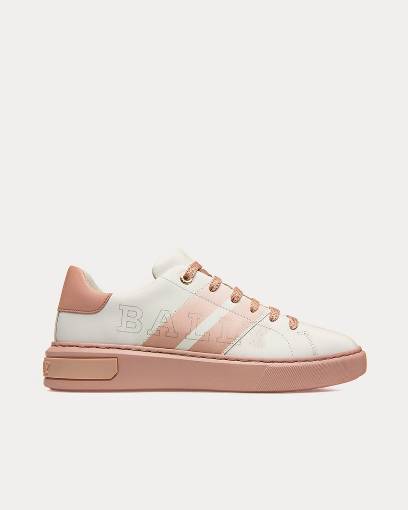Bally Myra White / Pink Low Top Sneakers - 1