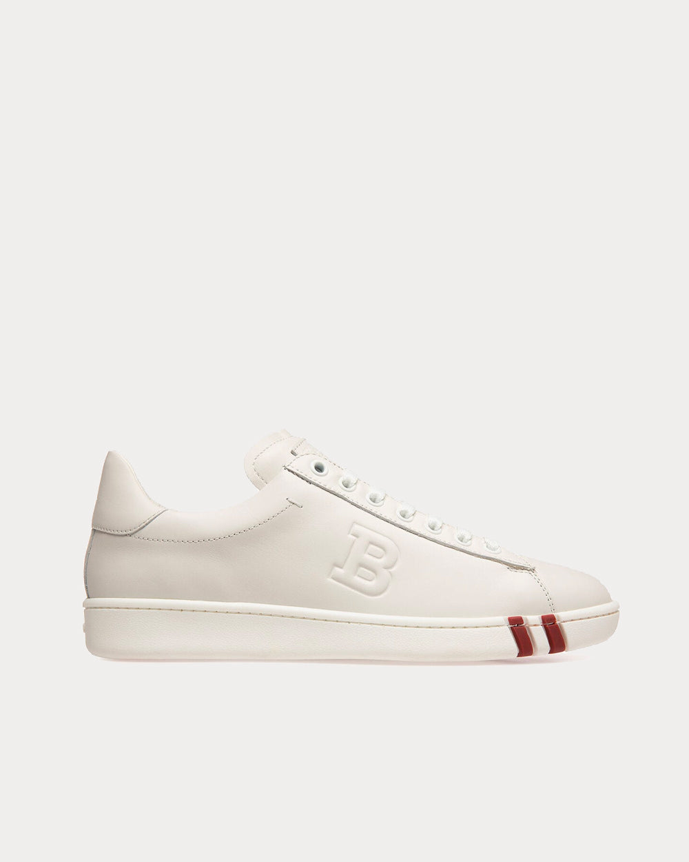 Bally Wivian Leather White Low Top Sneakers - 1