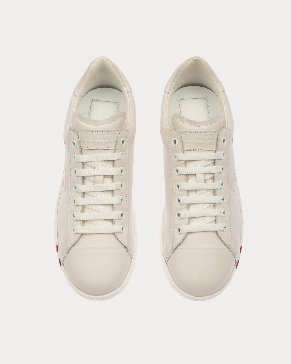 Bally Wivian Leather White Low Top Sneakers - 2